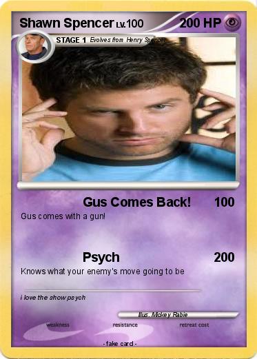 Pokemon Shawn Spencer