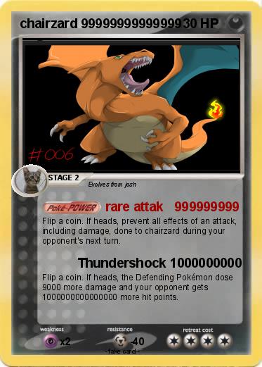 Pokemon chairzard 99999999999999