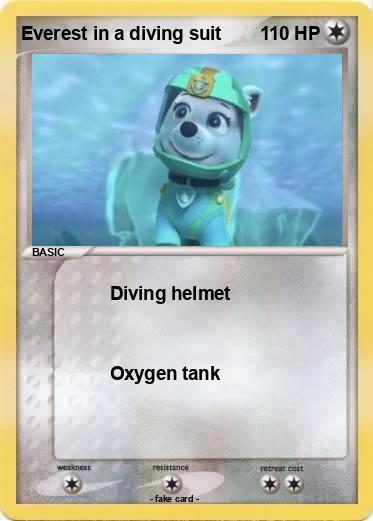 Pokemon Everest in a diving suit