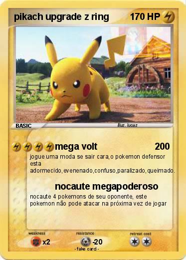 Pokemon pikach upgrade z ring