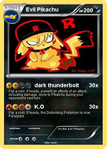 Pokemon Evil Pikachu