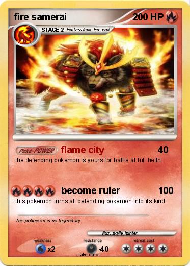 Pokemon fire samerai