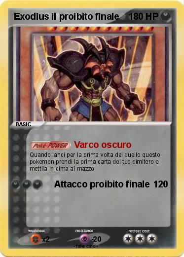 Pokemon Exodius il proibito finale