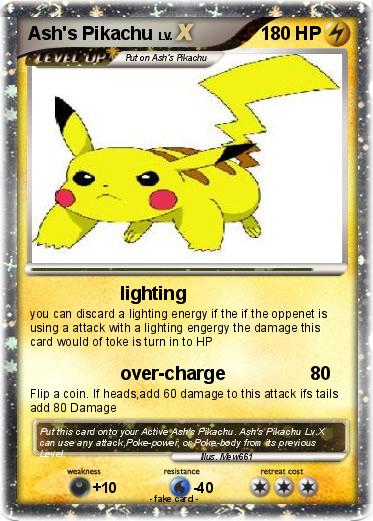 Pokemon Ash's Pikachu