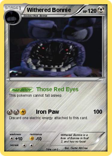 Pokemon Withered Bonnie