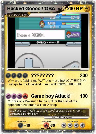 Pokemon Hacked Goooo!!'GBA