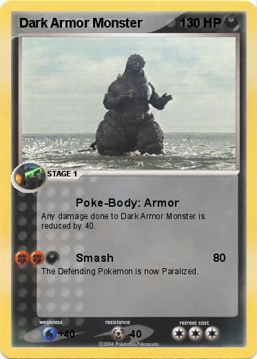 Pokemon Dark Armor Monster