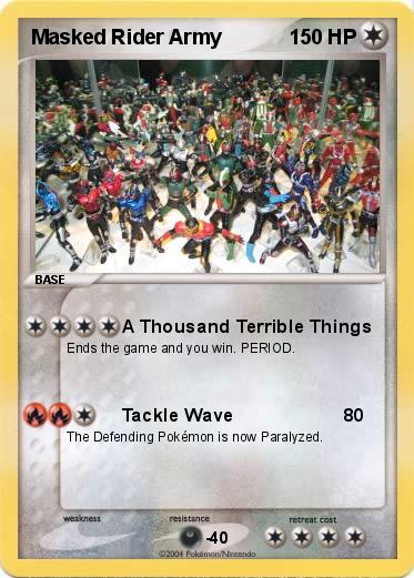 Pokemon Masked Rider Army