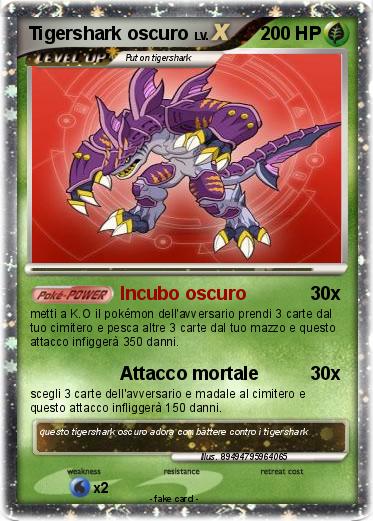 Pokemon Tigershark oscuro
