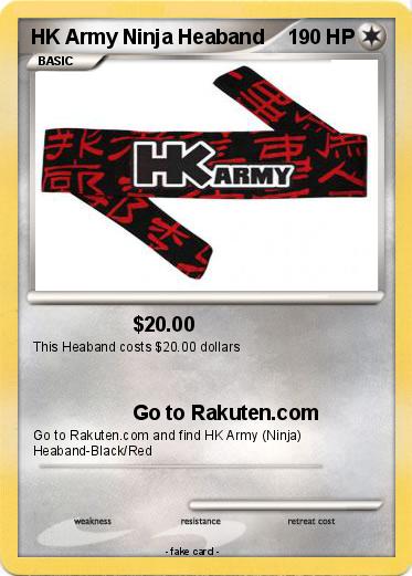 Pokemon HK Army Ninja Heaband