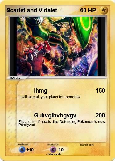 Pokemon Scarlet and Vidalet