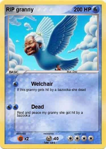 Pokemon RIP granny