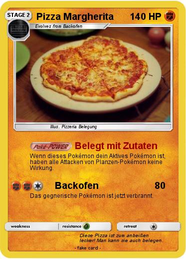 Pokemon Pizza Margherita