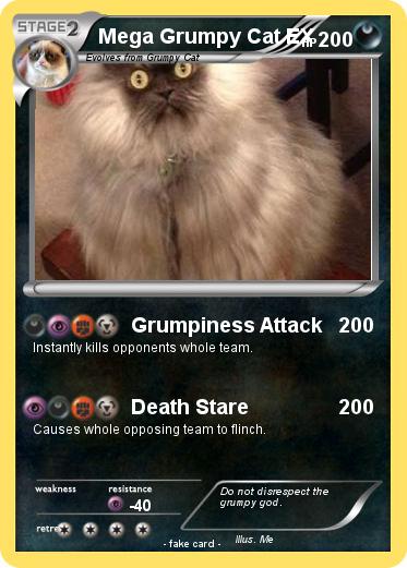 Pokemon Mega Grumpy Cat EX