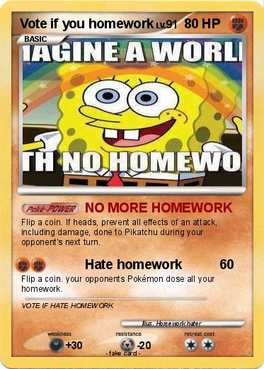 Pokemon Vote if you homework