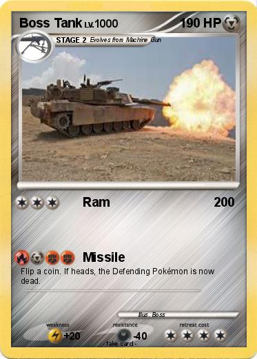 Pokemon Boss Tank