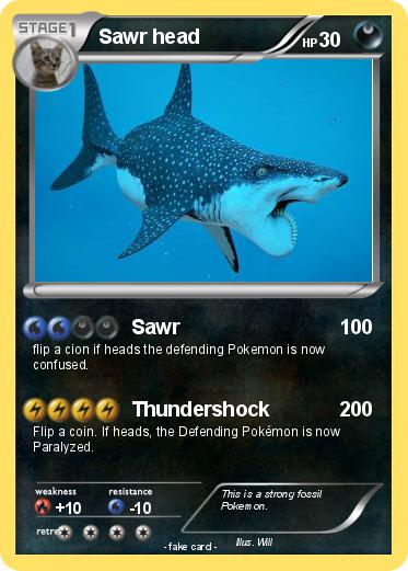 Pokemon Sawr head