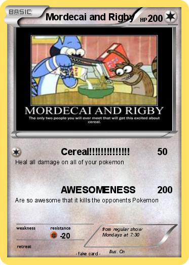 Pokemon Mordecai and Rigby