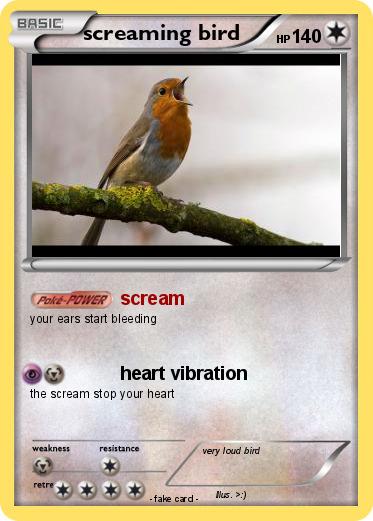 Pokemon screaming bird