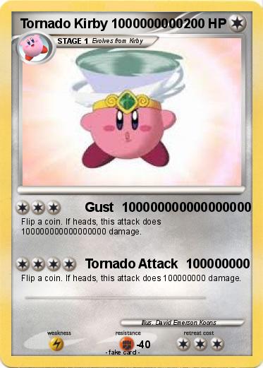 Pokemon Tornado Kirby 1000000000