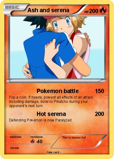 Pokemon Ash and serena