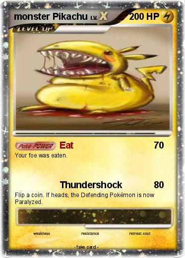 Pokemon monster Pikachu