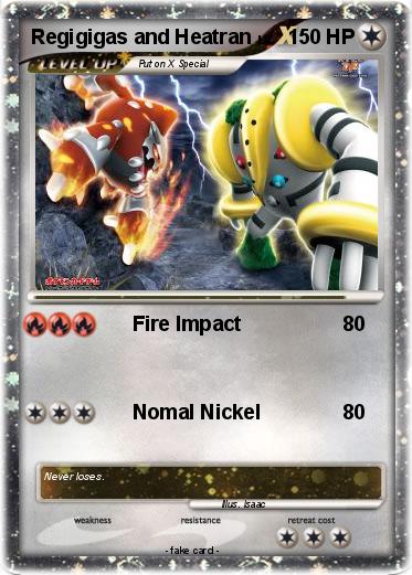 Pokemon Regigigas and Heatran