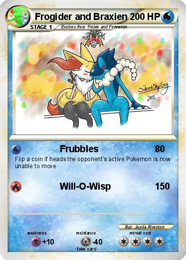 Pokemon Frogider and Braxien