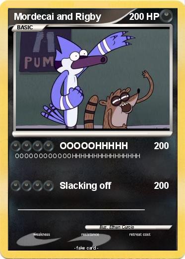 Pokemon Mordecai and Rigby