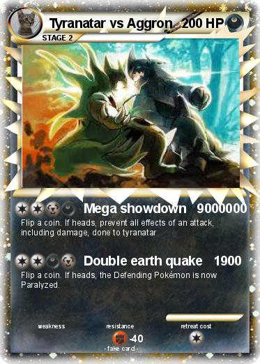 Pokemon Tyranatar vs Aggron