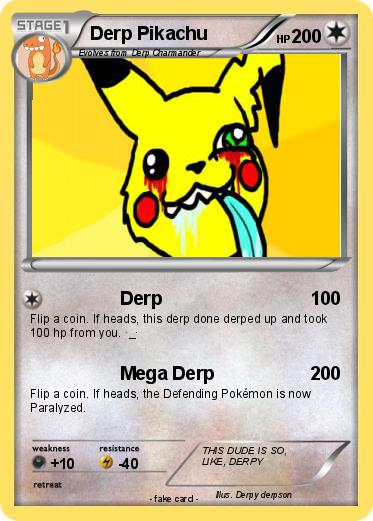 Pokemon Derp Pikachu