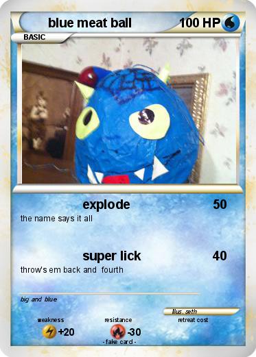 Pokemon blue meat ball
