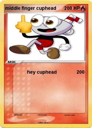 Pokemon middle finger cuphead