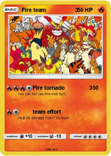 Pokemon Fire team                   3