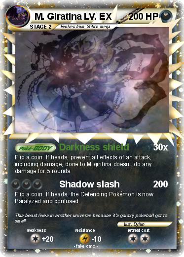 Pokemon M. Giratina LV. EX
