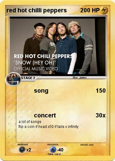 Pokemon red hot chilli peppers