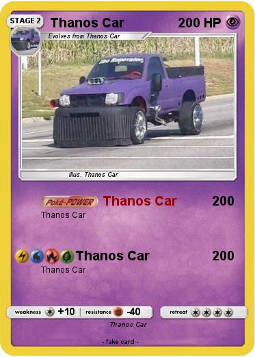 Pokemon Thanos Car