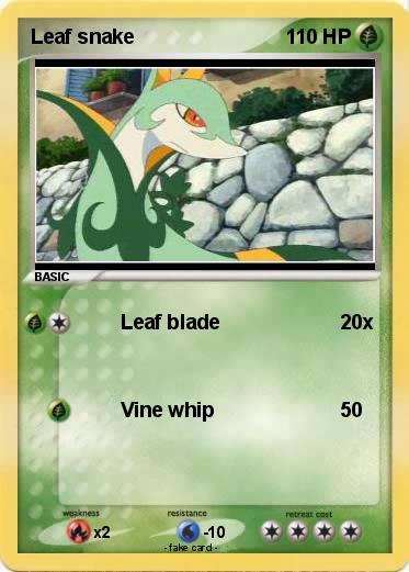 Pokemon Leaf snake