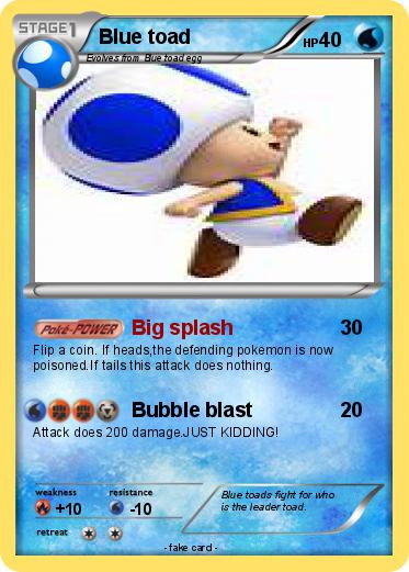Pokemon Blue toad