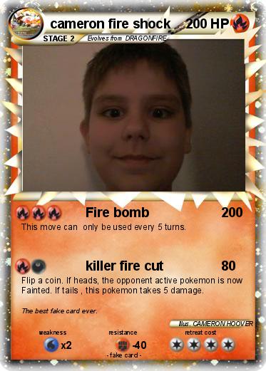 Pokemon cameron fire shock