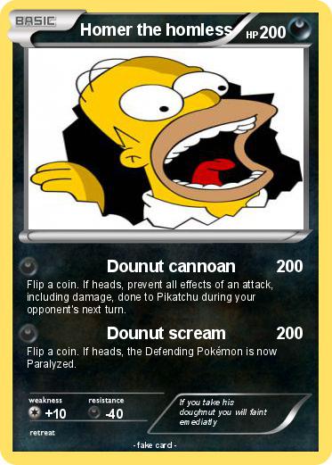 Pokemon Homer the homless