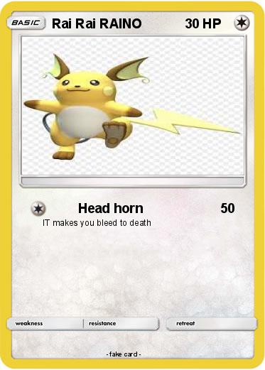 Pokemon Rai Rai RAINO
