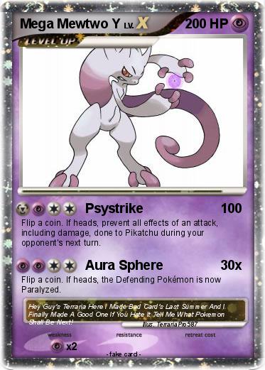 Pokemon Mega Mewtwo Y