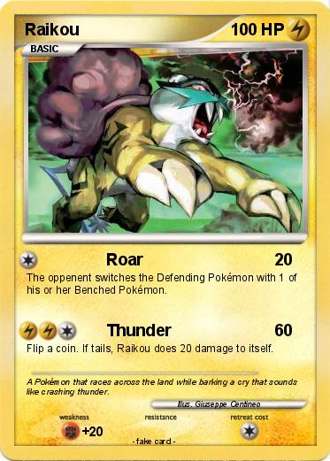 Pokemon Raikou