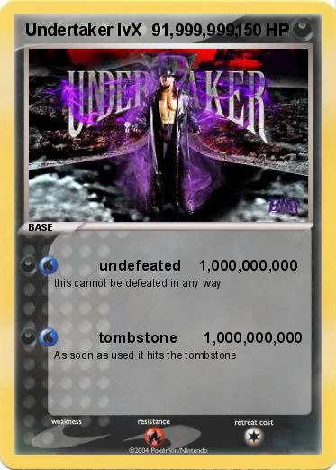 Pokemon Undertaker lvX  91,999,999,