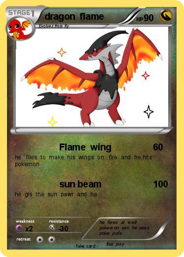 Pokemon dragon  flame