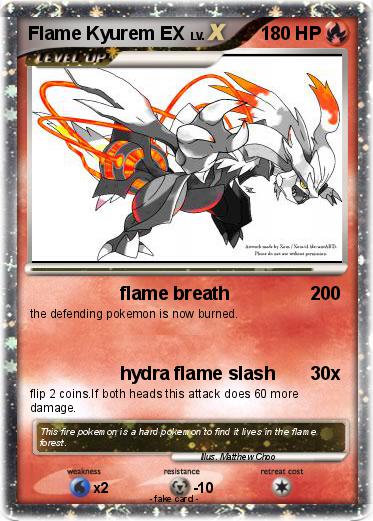 Pokemon Flame Kyurem EX