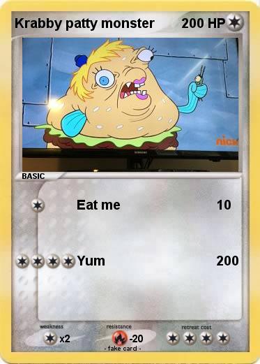 Pokemon Krabby patty monster