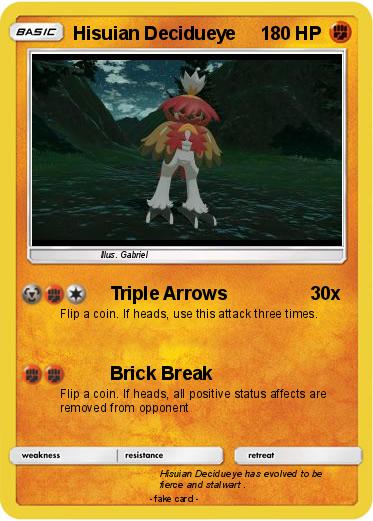 Pokemon Hisuian Decidueye
