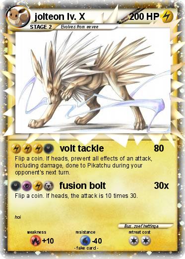 Pokemon jolteon lv. X